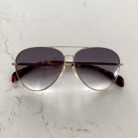 rag & bone Aviator Sunglasses - Picture 1 of 4